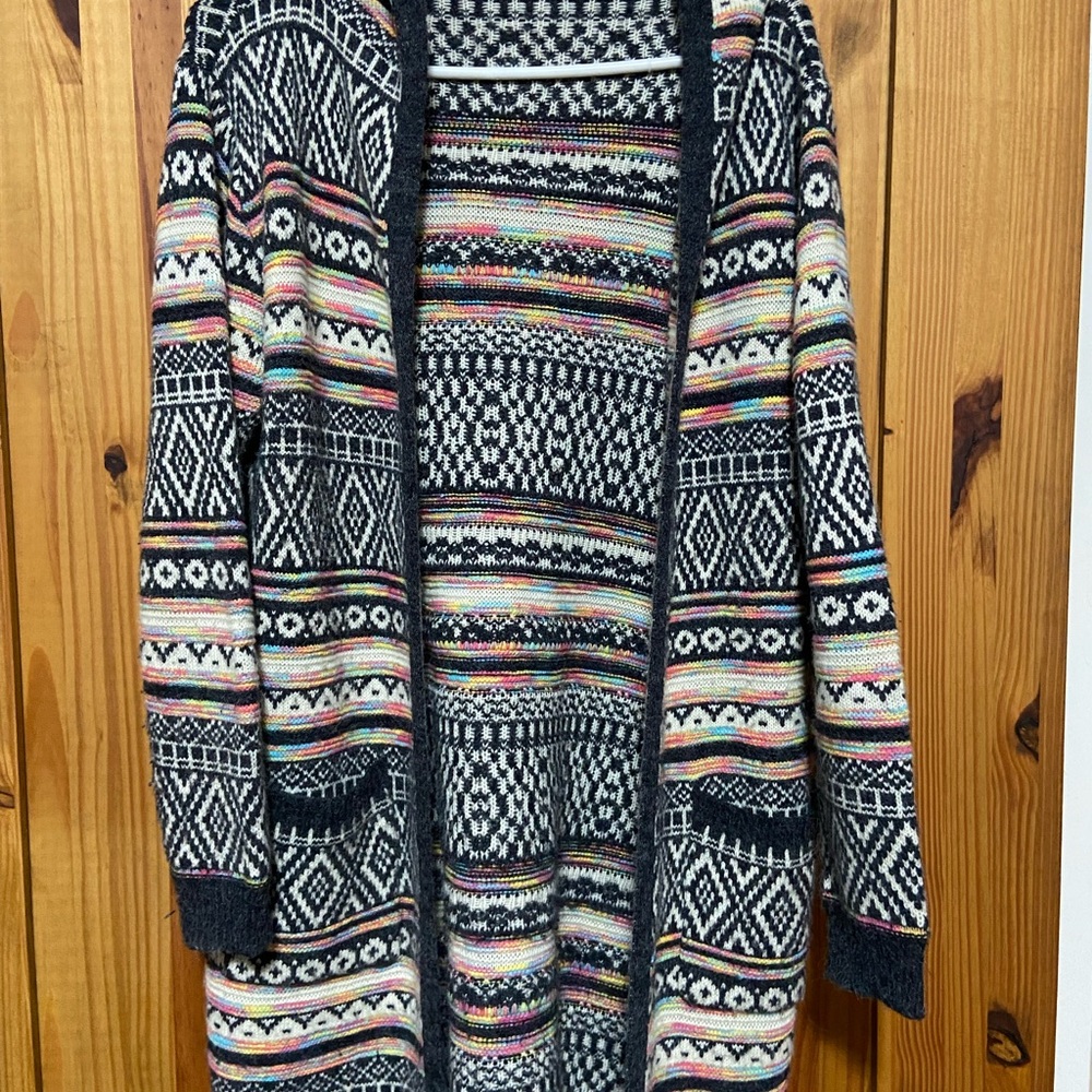 ☀️3for$20 Monteau Intarsia Chic Multicolor Patterned Women's Cardigan